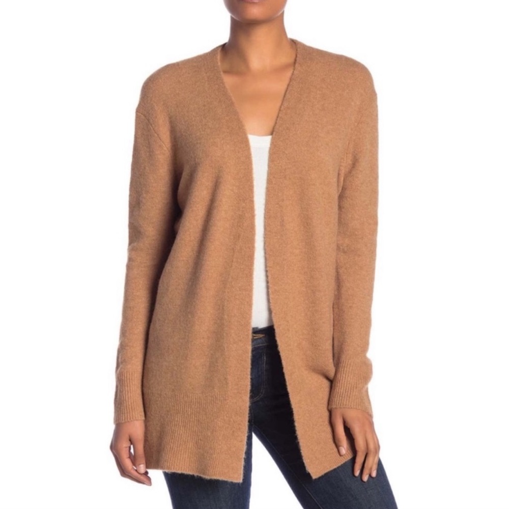 Madewell Tan Open-Front Cardigan